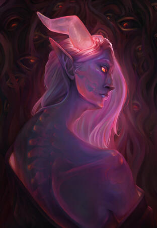 [Personal Work] Ghost, a character from my dark fantasy world building project